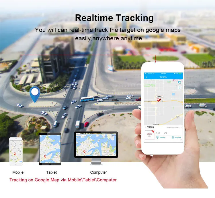Водонепроницаемый мини gps трекер для автомобиля в режиме реального времени gps Локация трекер для автомобиля мотоцикла SMS монитор гео-забор шок сигнализация локатор