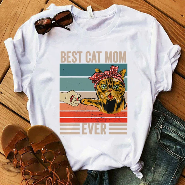 Cat Mom Women's T-Shirt  4