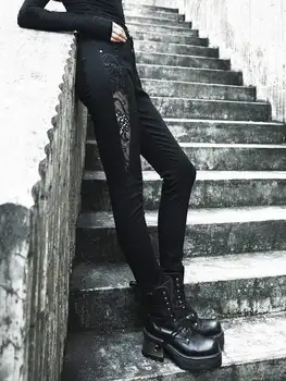 

Punk Rave Women's Hollow out Lace Skinny Pants PK-345NC Asian Size( XS-XL)