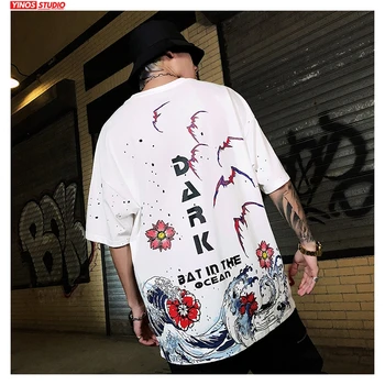 

Dropshipping Men Printing Hip Hop Oversize Tshirts Men's Summer O-Neck Casual Tees T-shirts Male 2020 High Street Tops Clothes