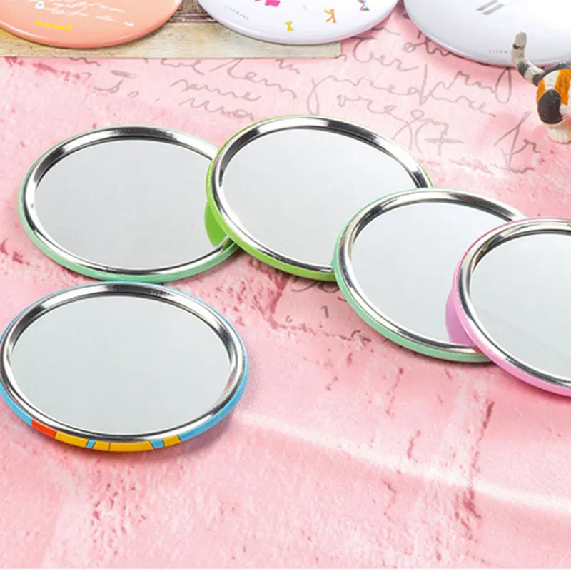 

1pc 7cm Portable Mini Mirrors Pocket Makeup Mirror Normal Cosmetic Compact Mirrors for Woman Lady Dropshipping @