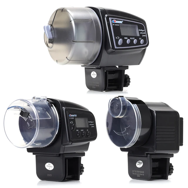 Digital Automatic Auto Tank pond Fish Food Feeder with Aquarium fishes Feeding Timer Auto manual Pet Feeder LCD Feeding Machine 1
