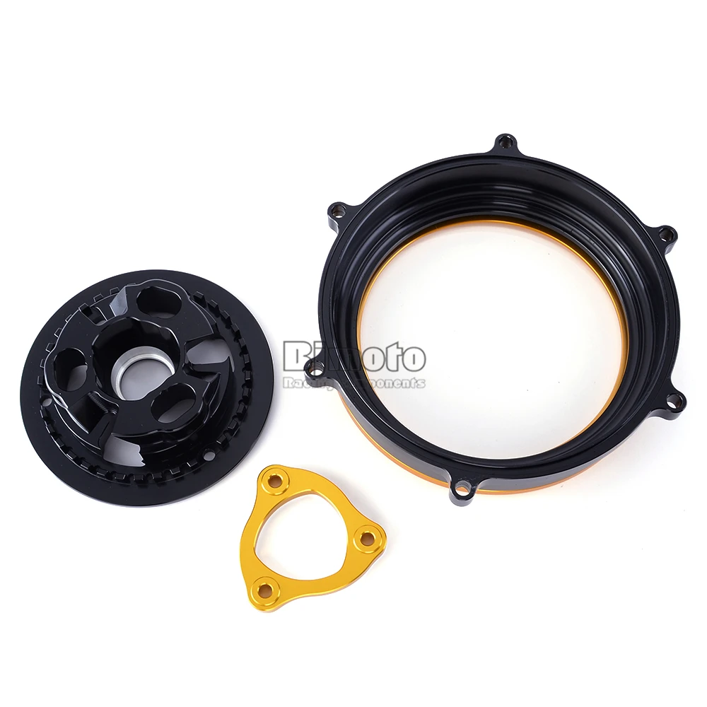 Motorcycle CNC Clutch Cover Spring Retainer Clear For Ducati 1299 Panigale S-17 959 Panigale- Corse