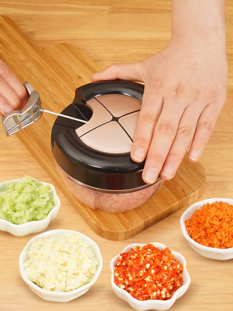 

Multifunctional Vegetable Cutter Manual Meat Grinder Stuffing Artifact Grinder Garlic Mud Grinder Kitchen Vegetable
