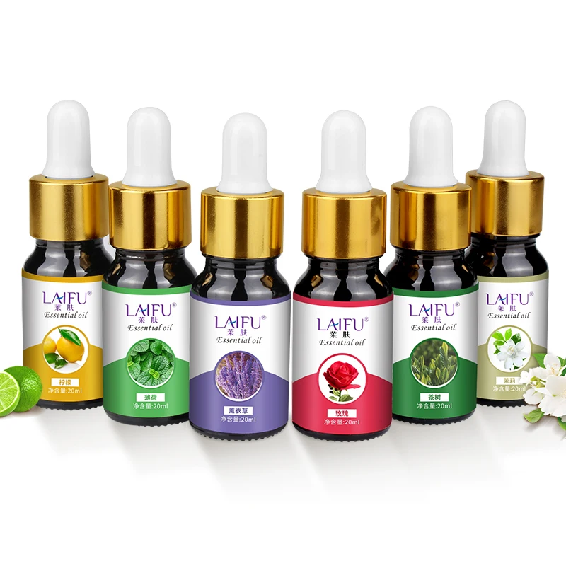 

Water-soluble Oil Essential For Diffuser Aromatherapy Oil Humidifier of Essential Oil 6 Kinds Fragrance of Lavender Tea Tree