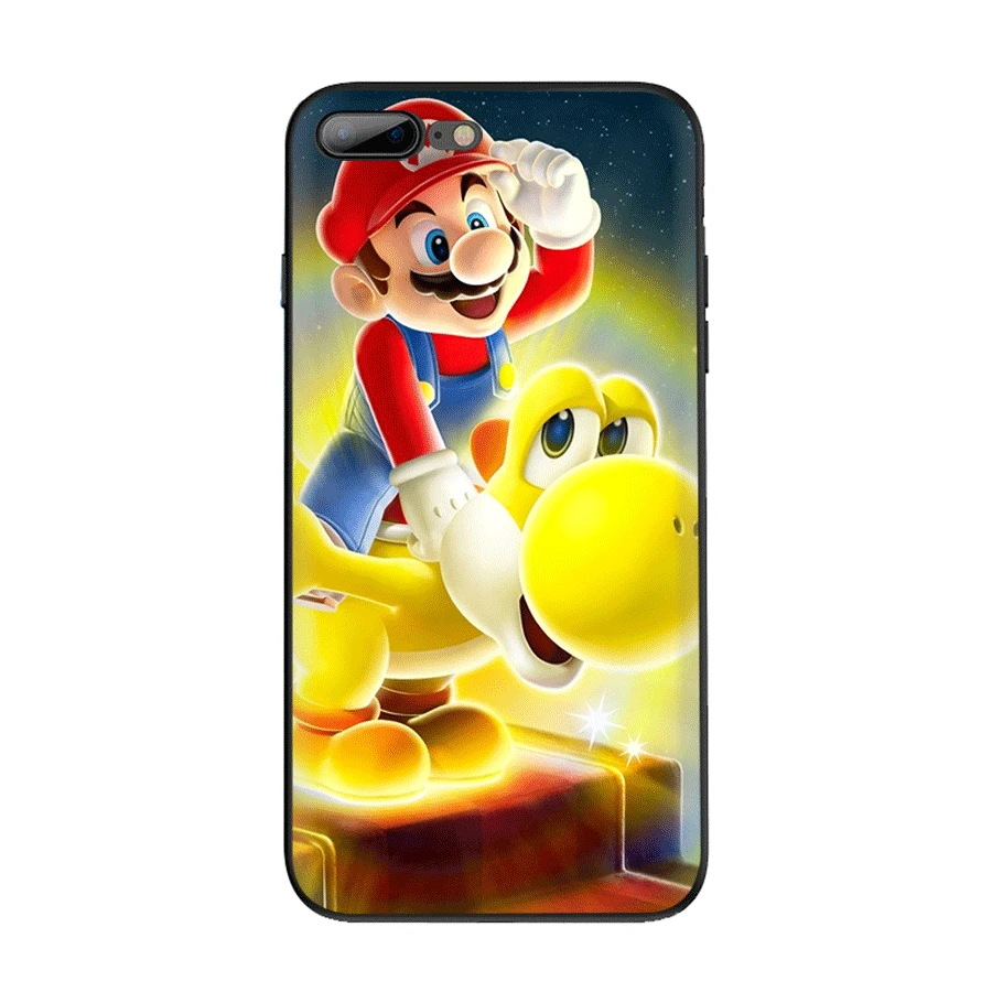 Чехол из ТПУ для iPhone 11 Pro Max X XS XR iPhone 6, 6s, 7, 8 Plus, 5, se, 5S, чехол с мультипликационным принтом Йоши, Супер Марио, динозавр, милый - Цвет: B2