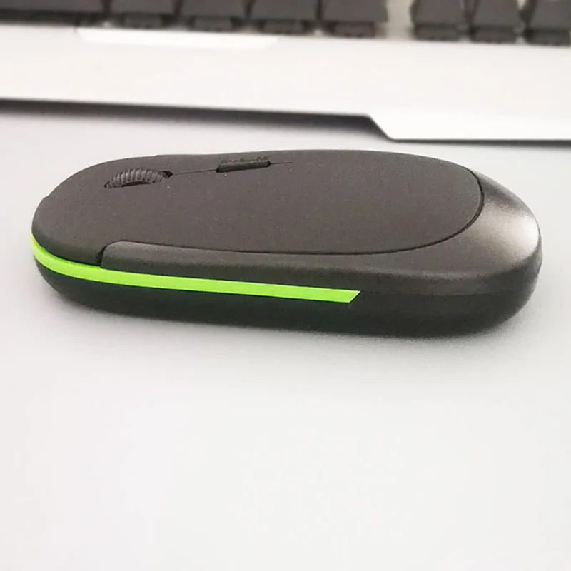 2,4G, беспроводная мышь, ультра-тонкая, USB, оптическая, с кнопками, эргономичная, бесшумная мышь для компьютера, ноутбука, мышь для настольного компьютера, ноутбука, ПК, Mause