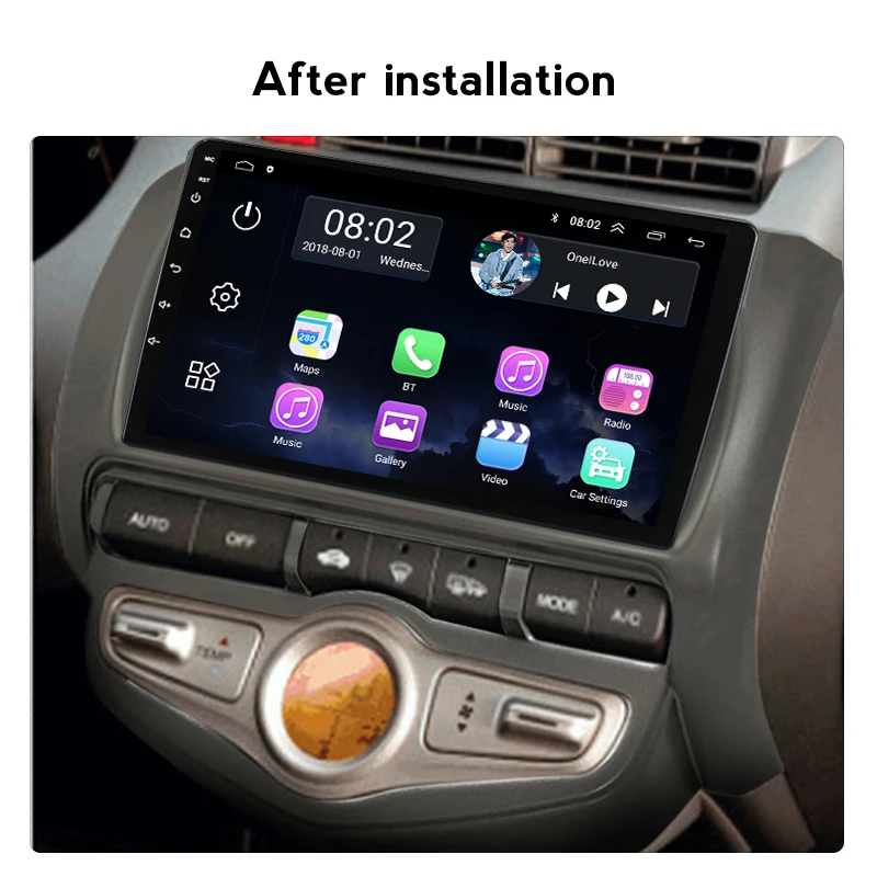Для 2006 Honda Jazz City Auto AC LHD RHD поддержка Carplay Android SWC 2din автомобильный радиоприемник