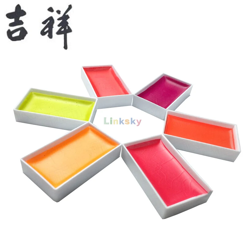 KISSOH Gansai Japanese Watercolor Paint Set,Nihonga Sumi-e Watercolor Paint  Pan Set, 8/12/24/35/48/60 Colors,neon Pearl Colors - AliExpress