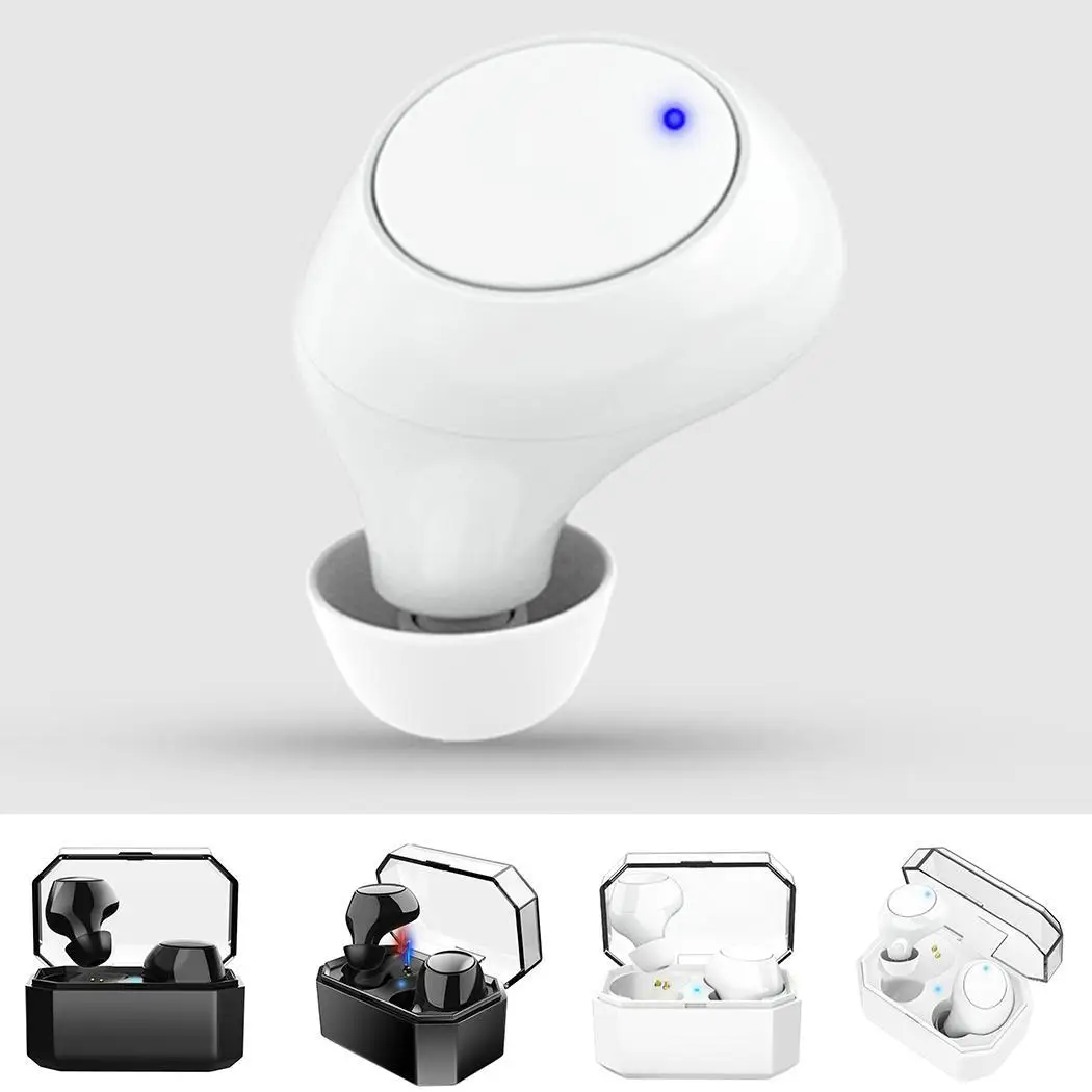 Bluetooth беспроводная гарнитура наушники-вкладыши спортивные наушники с зарядкой 400mAh около 8-10 m V5.0 да 55mAh коробка