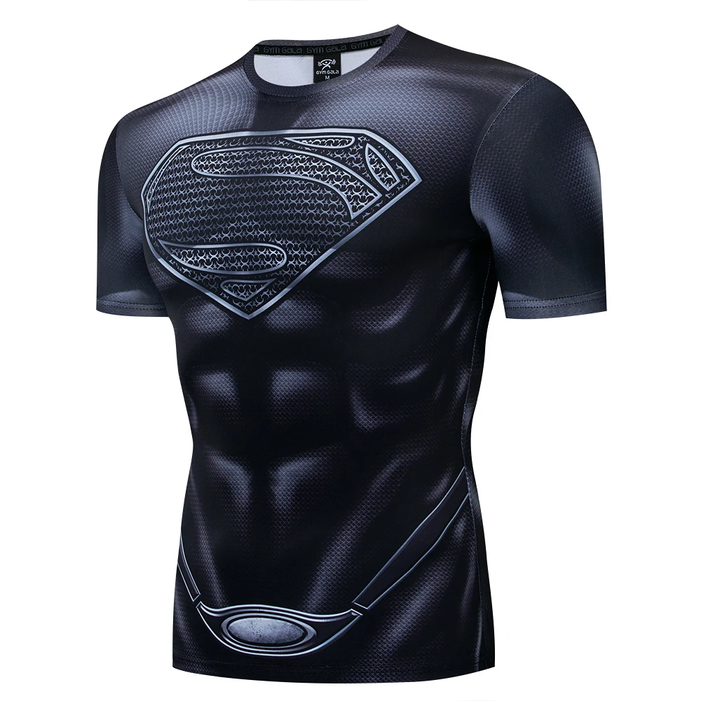 

Vengadores 4 Black Superman 3D impreso camisetas hombres camisa de compresiуn Iron man Cosplay traje de manga larga para hombre