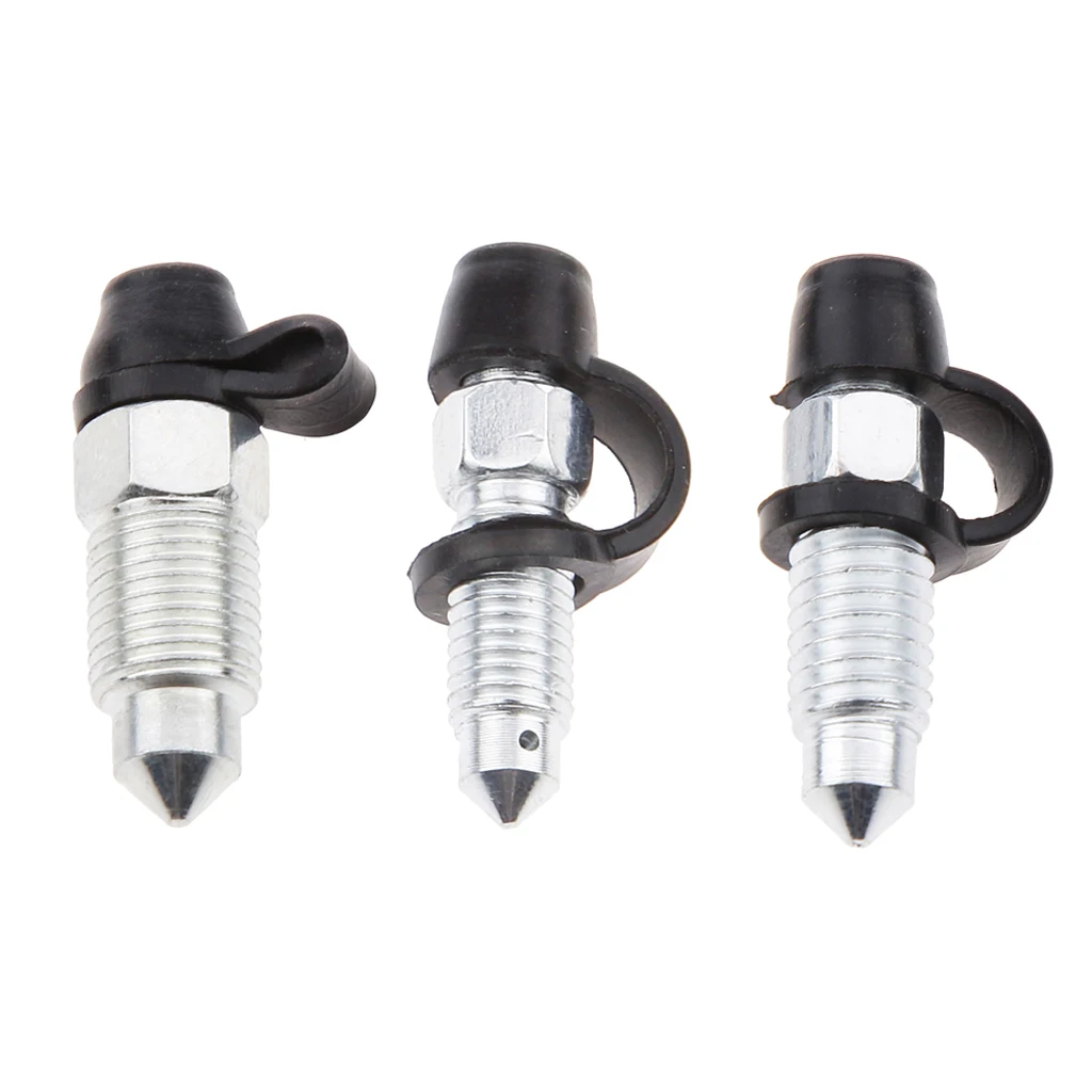 MagiDeal 3 x M8 M10 M7Motor тормозной суппорт Bleed вкручивающийся ниппель серебристый