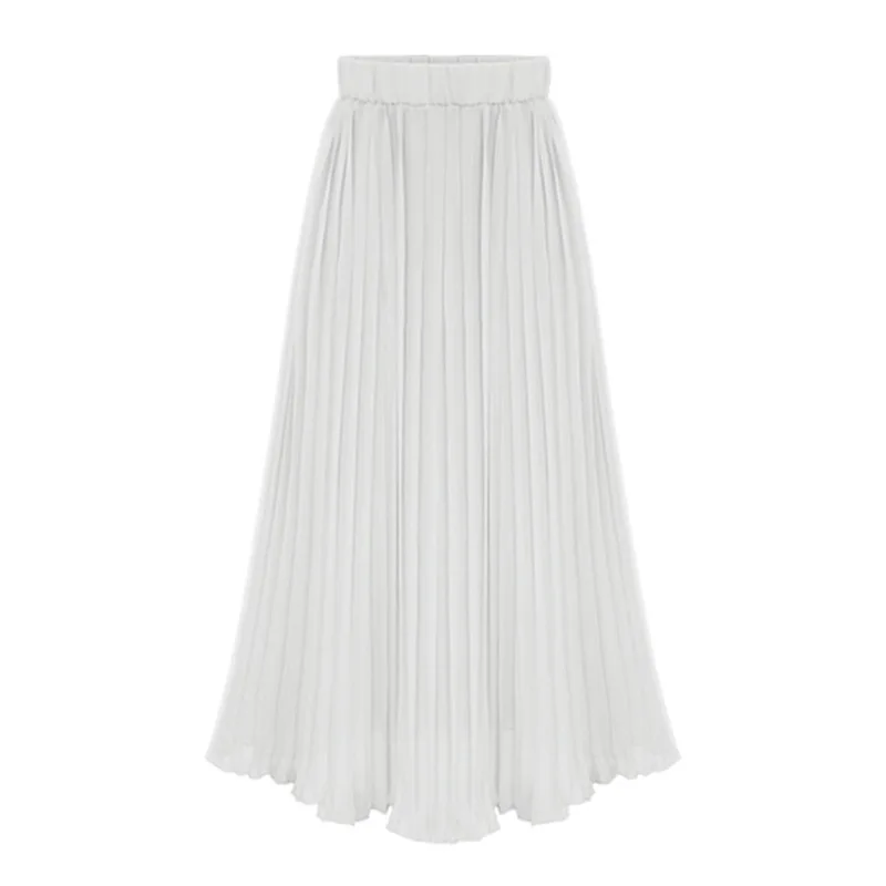 

summer new wish pleated skirt creased wild waist chiffon skirt skirt skirts womens faldas mujer moda 2020
