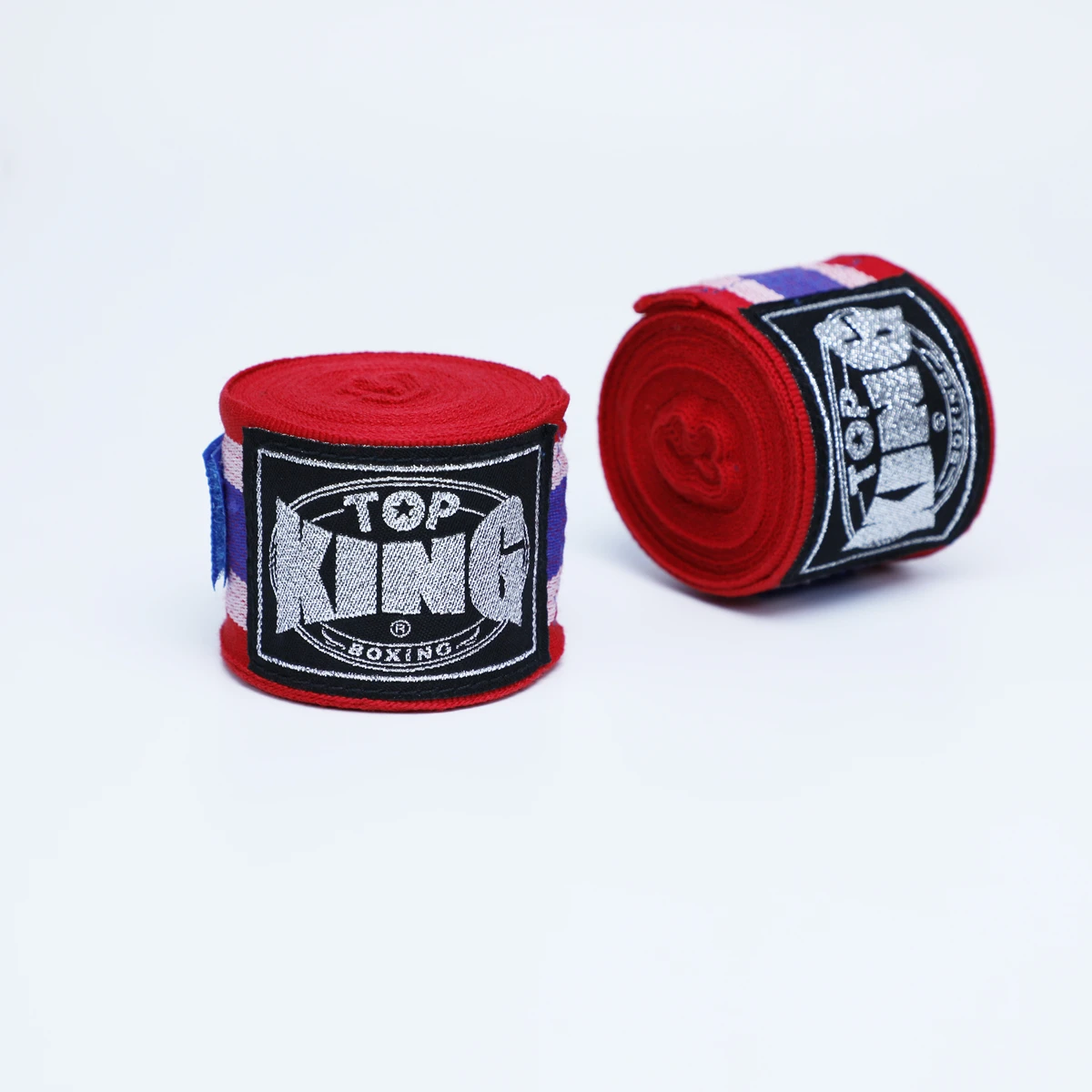 TOP KING боксерские полурастягивающиеся боксерские перчатки 5 м MMA COMBAT - Цвет: strips