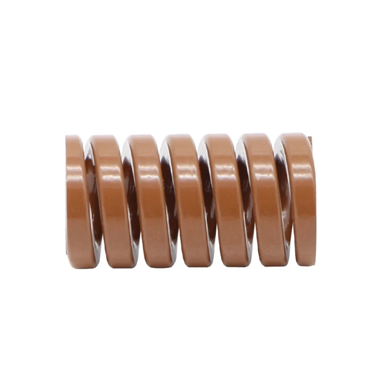 Brown Extremely Heavy Load Mould Compression Die Springs Spiral Stamping Spring Outer Dia 8-35mm Inner Dia 4-17.5mm L 20-250mm