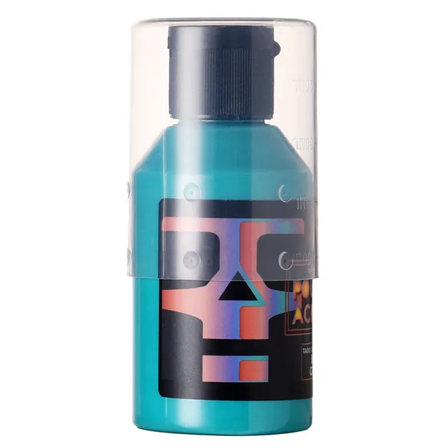 OPHIR 100ML Professional Pouring Acrylic Paint Fluid Marbling Paint for Artist DIY Art Supplies 36 Colors for Choose NO.20 BLUE GREEN