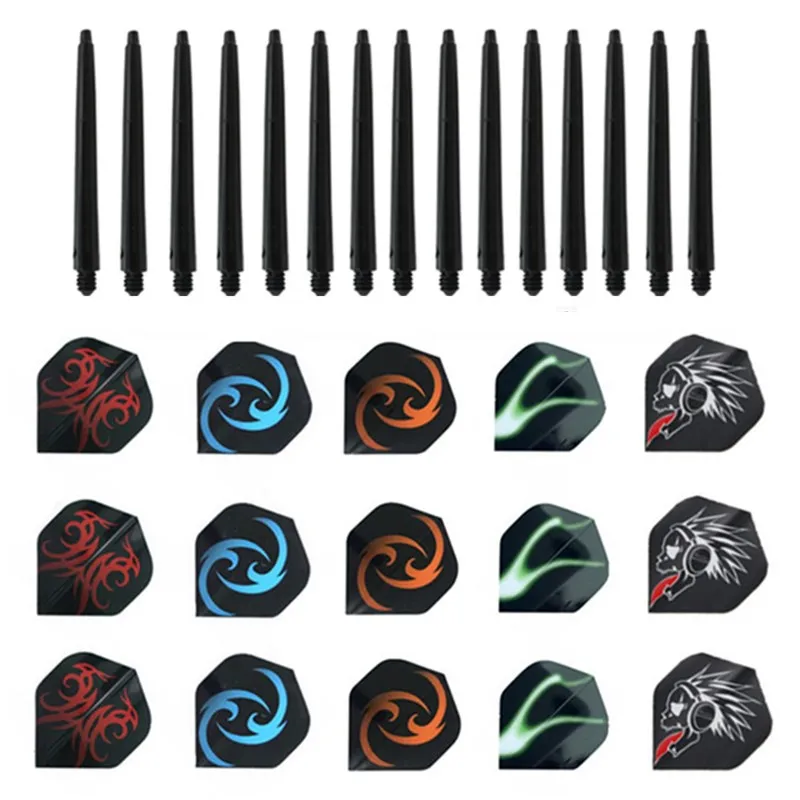 

15pcs Nylon dart bar and popular pattern dart tail wing flying dart accessories home indoor and outdoor dart game 2020 new