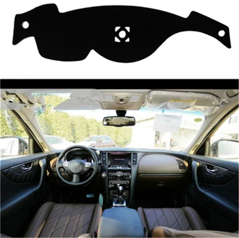 

Sinjayer Anti-slip Car Dashboard Cover AUTO Dashmat Pad Inner Carpet Sun Shade Dash Board Cover For INFINITI QX70 2013 2014-2016