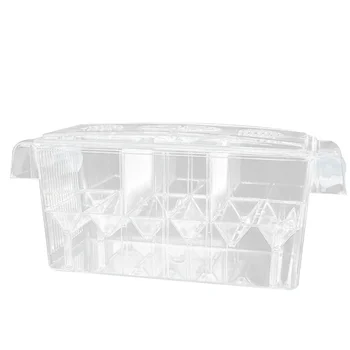 

Suction Cup Transparent Acrylic Fish Breeding Tank Isolation Box Aquarium Incubator Hatching Box