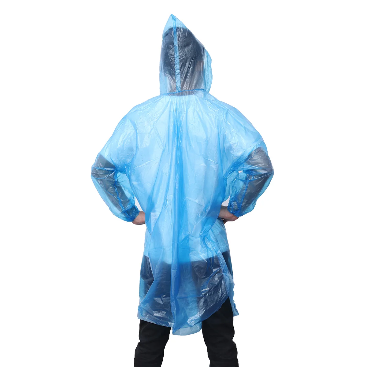 8PCS Portable Adult Waterproof Emergency Disposable Kids Unisex Raincoat for Kids
