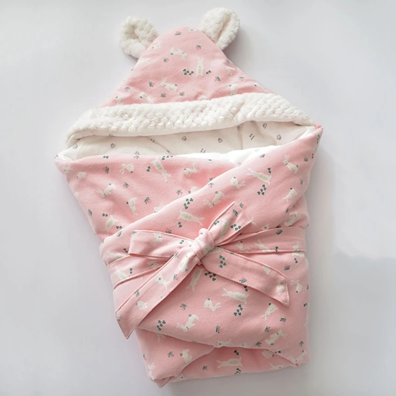 Детский спальный мешок зимний толстый Новорожденный Пеленальное Одеяло хлопок детский спальный мешок конверт для коляска для новорожденных спальный мешок - Цвет: 2
