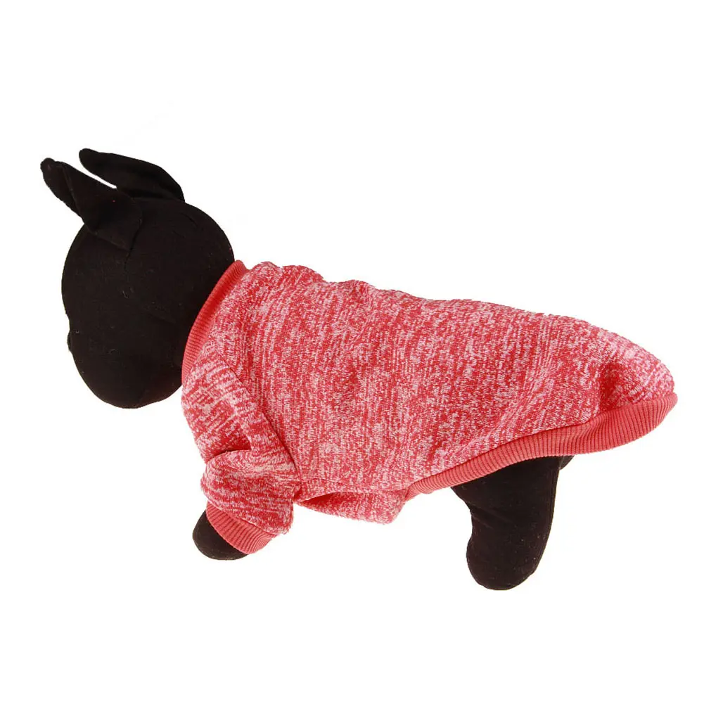 XS-2XL зимняя одежда для собак куртка для собак пальто мягкая рубашка для собак костюмы для собак свитер со щенком для чихуахуа 6 цветов LBShipping - Цвет: Красный