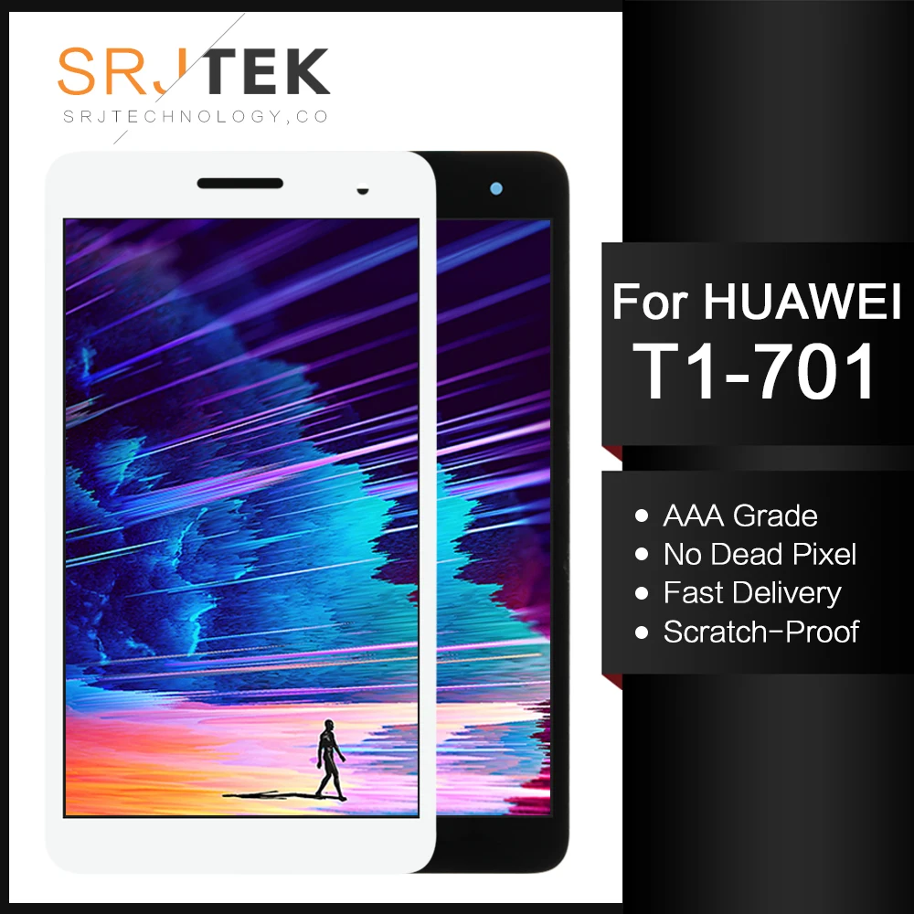 Srjtek 7 &quotдля Huawei Honor Play Mediapad T1 701 701U ЖК дисплей матрица сенсорный экран дигитайзер в