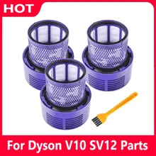 Washable HEPA Filter Spare Parts Unit for Dyson V10 SV12 Cyclone Animal Absolute Total Clean Vacuum Cleaner Filters Accessories
