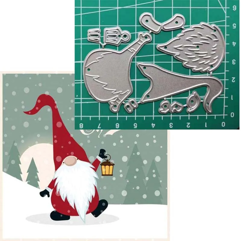 New-Dies Scrapbooking-Stencil Handmade Christmas Craft Diy-Card Embossing Metal Santa-Claus