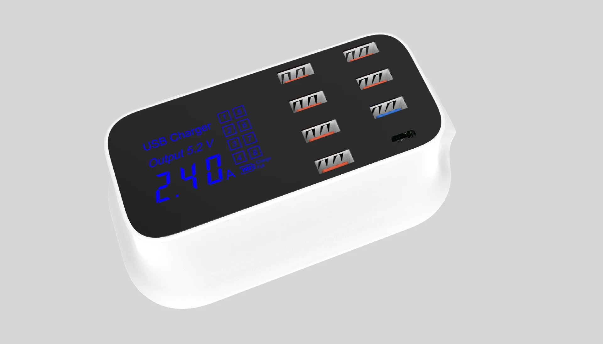 

High Quality Multi-functional 6USB + 1TPC1 a 3.0 (Intelligent IC) Fast-Charging Display Adapter