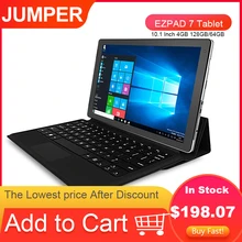 Aliexpress - JUMPER EZPAD 7 Tablet 10.1 Inch 4GB 128GB/64GB 2 in 1 Window 10 Intel Cherry Trail X5 Z8350 Quad Core Tablet PC