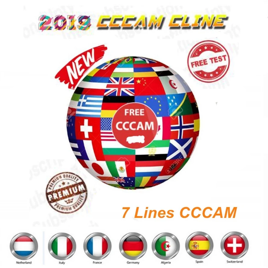 

Freesat V7s Cccam Cline for 1 Year Spain 7 lines for DVB-S2 HD Freesat v7 GT media V8 Nova CCam