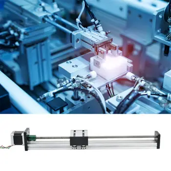 

Aluminum Alloy 0808 Ball Screw Single-Shaft Trapezoid Linear Slide Rail 57 Motor Linear motion module guide rail