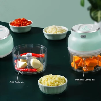 

Mini Electric Meat Grinder Chopper Garlic Crusher-Press Wireless Food Mincer Mixer Blender Fruit Vegetable Nuts Shredder Kitchen