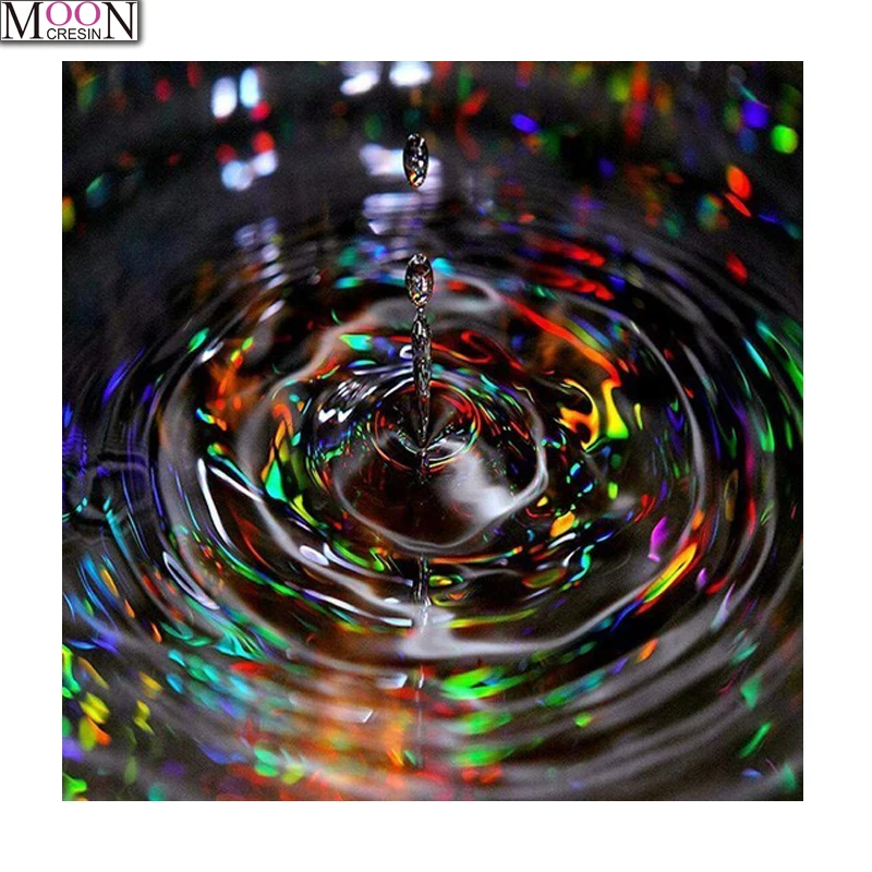 

Diy Diamond Embroidery Colored water drops Diamond Painting Picture Of Rhinestones,Cross-stitch Full Square&Round Drill Painting