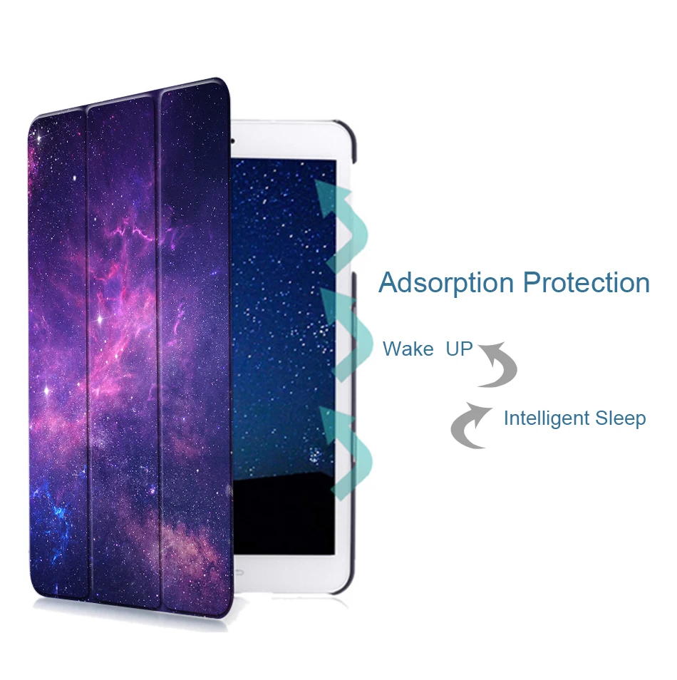 Чехол для планшета MTT для samsung Galaxy Tab A, 10,1 дюймов, SM-T580, T585, звездное небо, из искусственной кожи, магнитная откидная подставка, защитный чехол