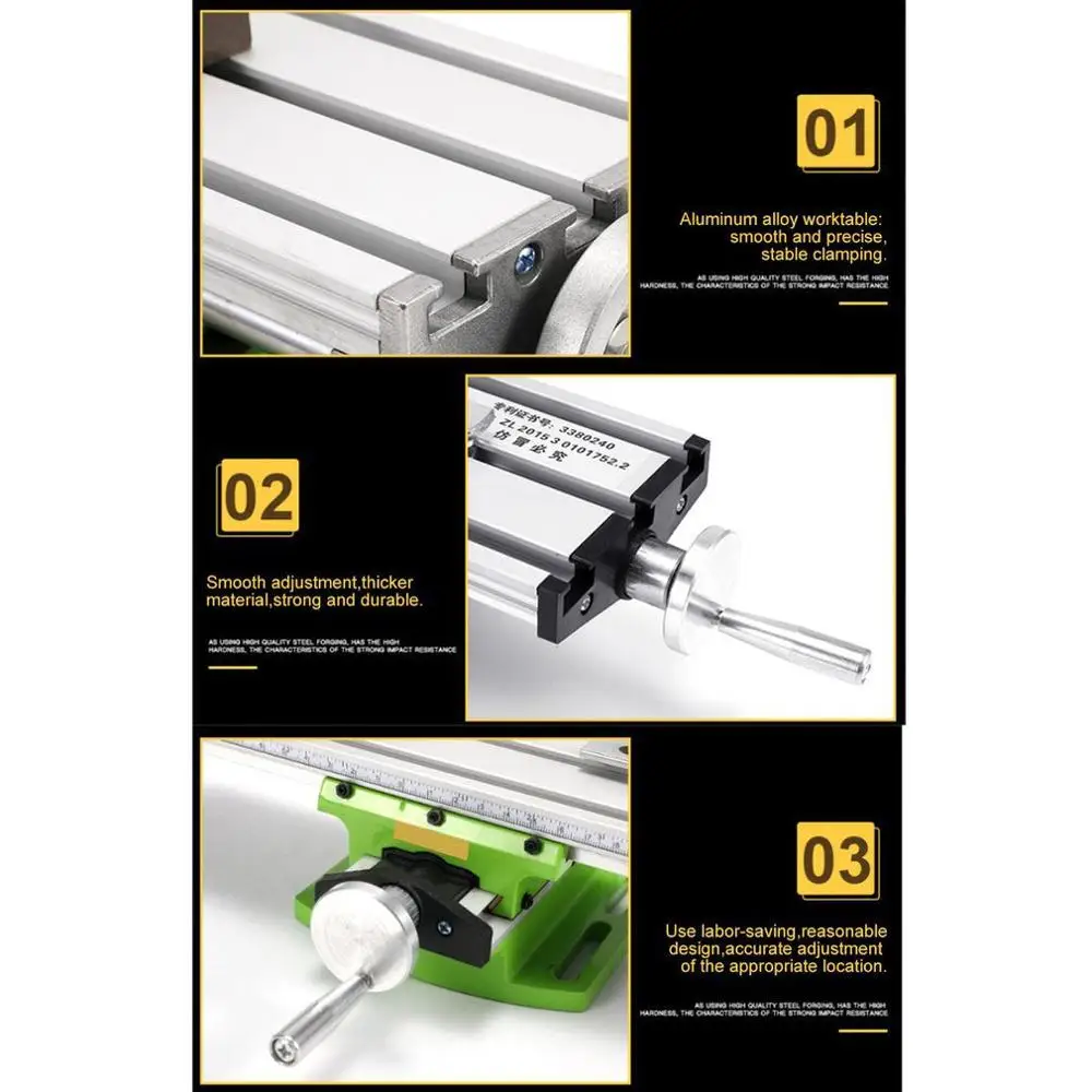 6300 Mini Precision Multifunction Worktable Bench Vise Fixture Drill Milling Machine X And Y-axis Adjustment Coordinate Table