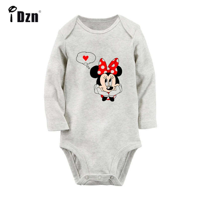 ifBabyG4008C Боди для новорожденных с героями мультфильмов «Освальд Счастливый Кролик Утка»; комбинезон с длинными рукавами для малышей; Рождественский подарок - Цвет: ifBabyG4008C