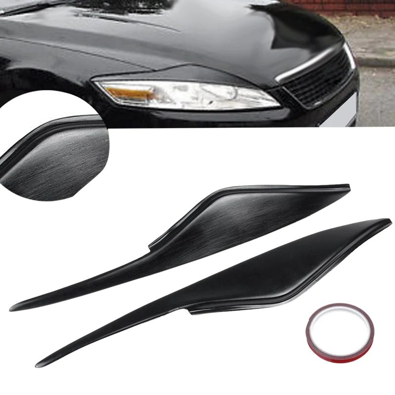 Автомобильное стекло черная фара крышка для бровей отделка Наклейка Ford Mondeo MK4