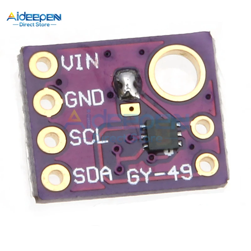 DC 1,7 V-3,6 V GY-49 MAX44009 окружающего света Сенсор модуль для Arduino с 4 Pin Модуль головки I2C межсоединений интегральных схем Интерфейс низкие Мощность