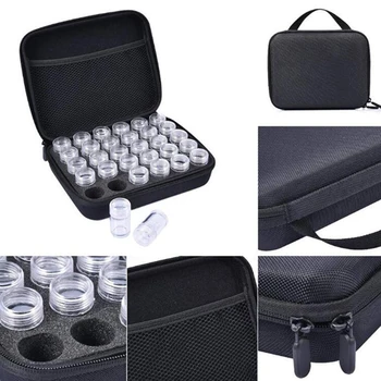 

Fashion 30 Grids Durable EVA Shock-proof Portable Storage Bag For Diamond Painting Cross Stitch Beads Bottle