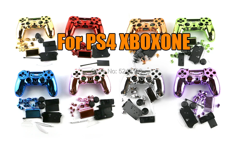 10 комплектов/шт полный комплект корпус кнопки покрытие чехол для PlayStation 4 DualShock