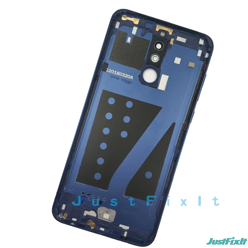 Для HUAWEI Mate 10 Lite задняя крышка батарейного отсека, корпус для Nova 2i, металлическая дверная камера, запчасти для ремонта стеклянных линз