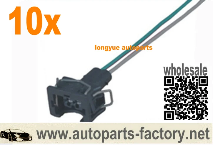 

Longyue 10 шт. EV1 OBD1 заглушка инжектора разъем адаптера переменного тока для 357972752 CIVIC Acura Integra ECLIPSE EVO DSM