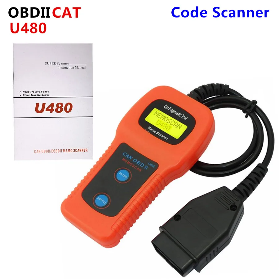 U480 Memoscan CAN OBDII Code Scanner Engine Fault Check Diagnostic Reader OBD2 