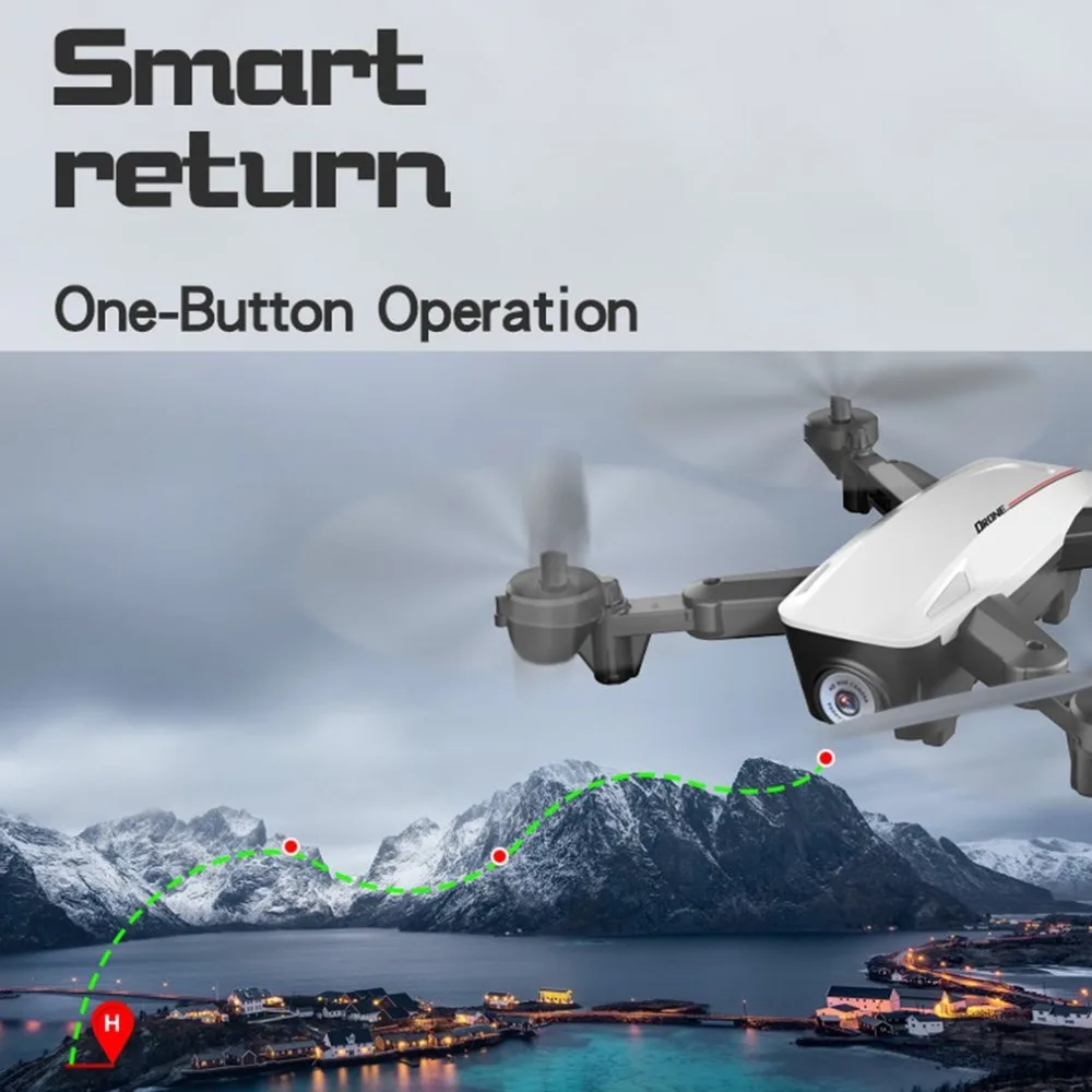 LU6 складной Радиоуправляемый Дрон с 1080P HD двойной камерой оптического потока Smart Follow FPV RC вертолет самолет игрушка дистанционного управления