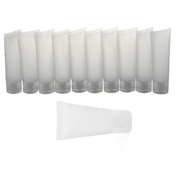 

20pcs Dull Polish Empty Cosmetic Soft Tube Travel Makeup Container - 10Pcs 50ML & 10Pcs 30 Ml