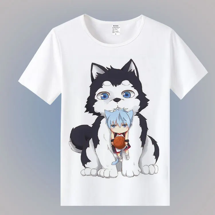 Футболка Kuroko's с изображением баскетбольной собаки модная Повседневная