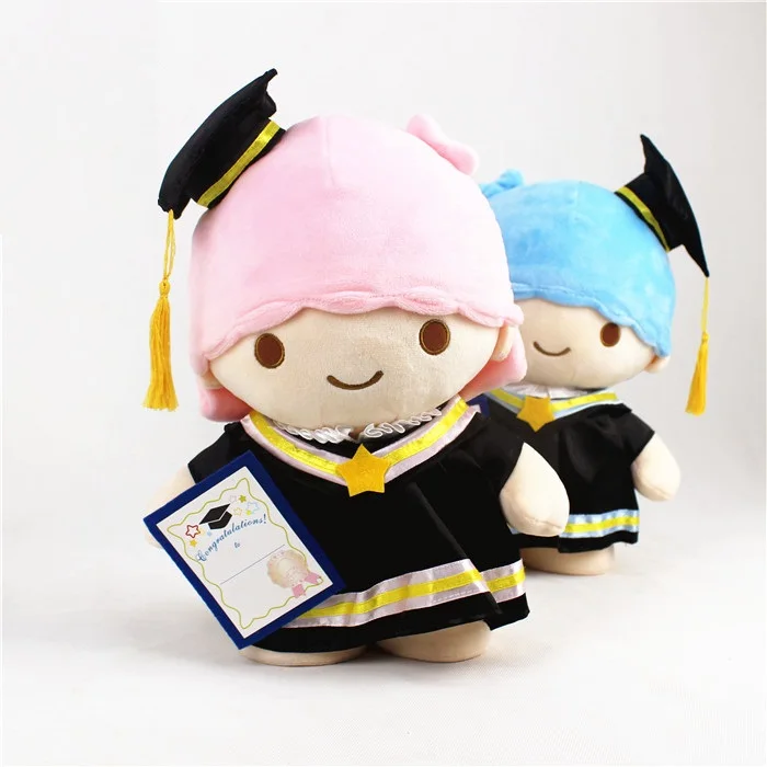 Candice guo плюшевая игрушка, которая проигрывает мелодии из Cinnamoroll персонажи Little Twin Stars героев шоу «Улица Сезам», «ампамман доктор шляпа кукла выпускников Выпускной подарок 1 шт