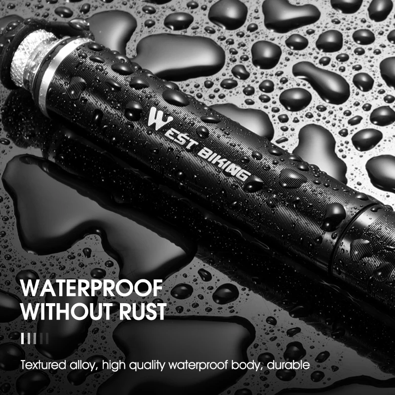 Fahrradpumpe Teleskop - 160 PSI, Aluminium, Presta/Schrader Ventile